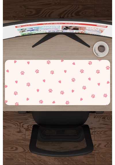 Pati Kaymaz Dikişli Kauçuk Oyuncu Mousepad V5 - 70x30 Xl Gaming Mouse Pad Fare Altlığı