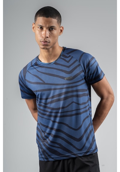 Maraton Regular Erkek Bisiklet Yaka Saks T-shirt Saks