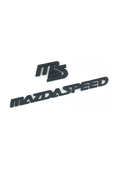 Mazda Speed Piano Black Bagaj Yazısı Ve Arması 2'li 3m 3d Abs Mazda E-serisi