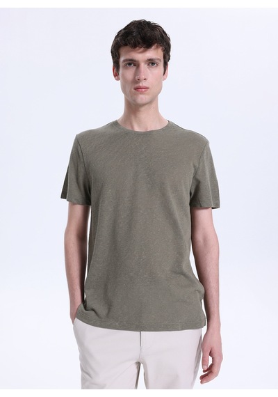 Fabrika Haki Erkek Pamuklu T-shirt F6sm-tst 2900