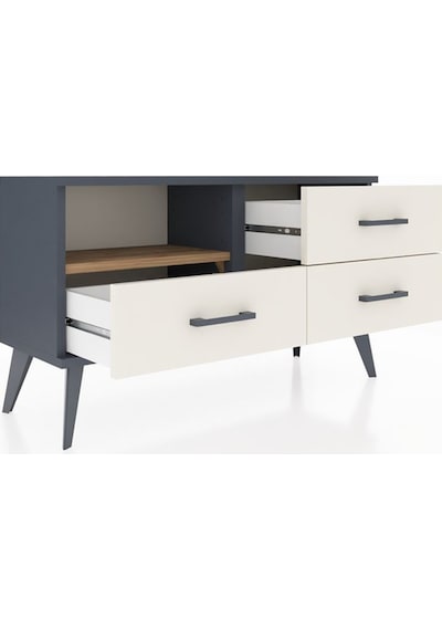 Arges Şifonyer Tek Raflı 3 Çekmeceli 88x30x48 Antrasit-çam/aytaşı Çam/aytaşı Arges Şifonyer Tek Raflı 3 Çekmeceli 88x30x48 Antrasit-çam/aytaşı Çam/aytaşı
