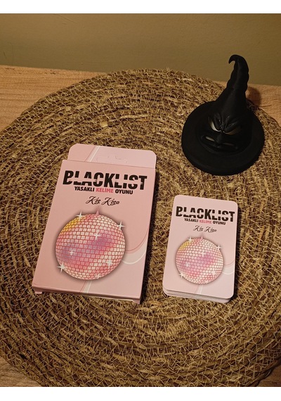 Blacklist Yasaklı Kelime Oyunu Kız Kıza Kese Hediyeli 50 Kart Eğlenceli Grup & Parti Oyunu