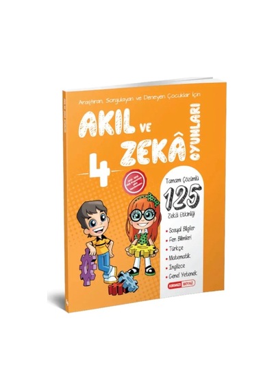 Kırmızı Beyaz Yayınları 4.Sınıf Akıl Ve Zeka Oyunları