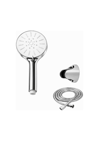 Krom Beyaz Duş Başlığı Seti Banyo Duş Başlığı Gri Eva Diğer