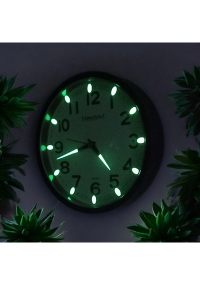 Time Gold Fosforlu Çocuk Odası Küçük Eskitme Duvar Saati Çap 22 Cm Sessiz Akar Saniye Eskitme