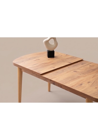 Kelebek Gizli Kaşıklıklı Açılır Mdf Masa Mutfak,salon,yemek Odası Masası 80x140 Cm Ceviz