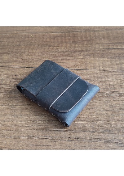 Sumerian Leather Craft Minimalist Deri Kartlık Kahverengi Anahtarlık Hediye Kahverengi