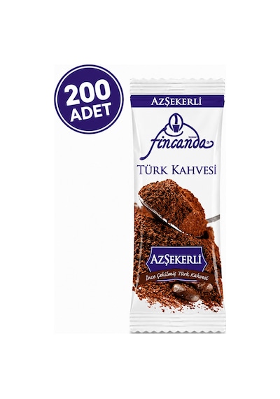 Okkalı Fincanda Tek Kullanımlık Türk Kahvesi Az Şekerli 200 Adet