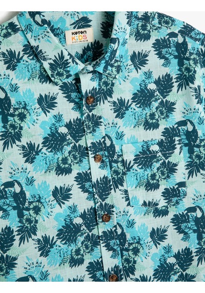 Koton Kısa Kollu Gömlek Pamuklu Floral Desenli Beyaz Desenli 3skb60044tw 3SKB60044TW0D0 Beyaz Koton Kısa Kollu Gömlek Pamuklu Floral Desenli Beyaz Desenli 3skb60044tw 3SKB60044TW0D0 Beyaz