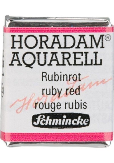 Schmincke Horadam Aquarell Artist Sulu Boya Ruby Red Yarım Tablet