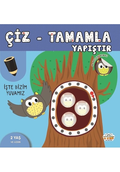 Çiz-tamamla-yapıştır İşte Bizim Yuvamız