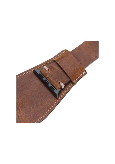 Apple Uyumlu Watch    Deri Kordon 42-44-45mm Cuff V18