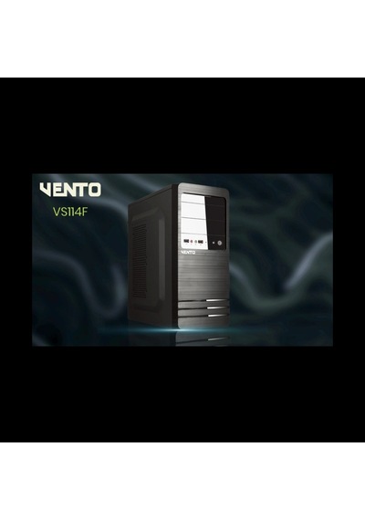 Vento Vs114f Mid Tower, 400w Siyah, Kurumsal Kasa