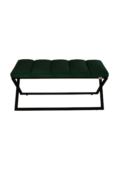 Varcera Black- Yeşil Dilimli Model Puf & Bench & Koltuk & Oturma Bankı & Yatak Odası Önü