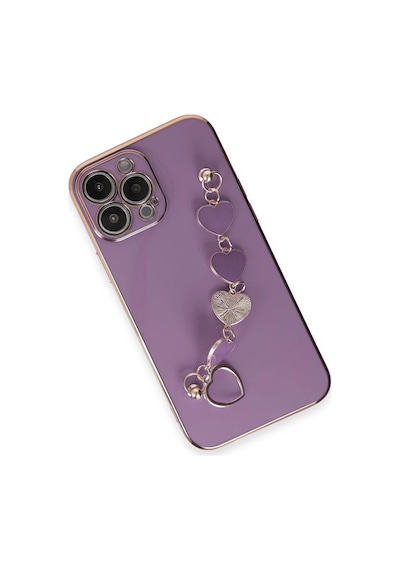 Newface - 451 - Apple iPhone Uyumlu 14 Pro Kılıf Esila Silikon - Csmo-tex - - Mor
