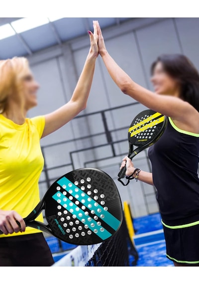 Karbon Fiber Padel Raketi Sarı