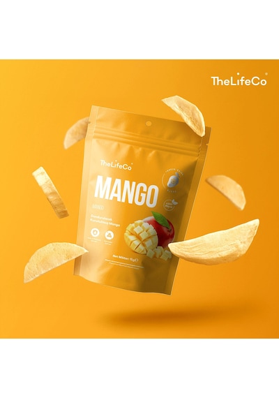 Thelifeco Freeze Dried - Dondurularak Kurutulmuş Mango 3'lü Paket 45 G