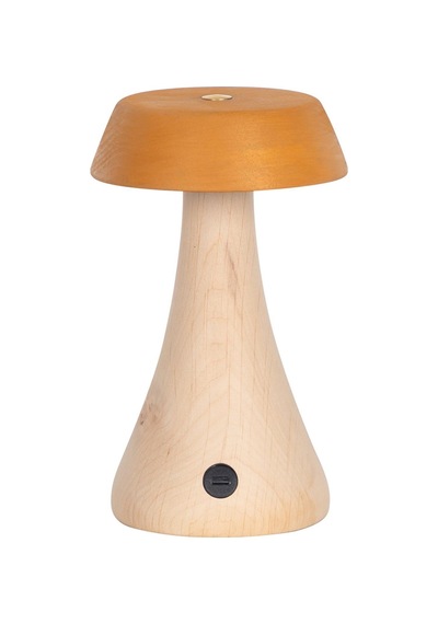 Morchella Şarjlı Sarı Masa Lambası