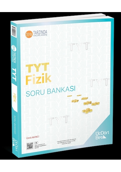 TYT Fizik Soru Bankası  -  Ümit Akıncı  -  Üç Dört Beş Yayınları