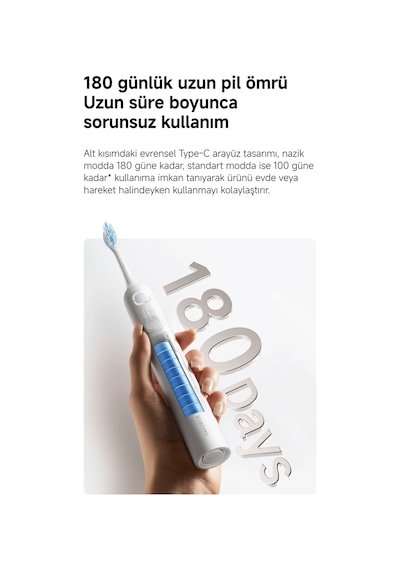 Xiaomi Electric Toothbrush Şarjlı Diş Fırçası Mavi