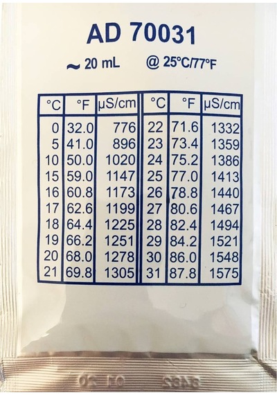 Adwa Tds Kalibrasyon Çözeltisi Ec 1.413 Ms/Cm 20ml