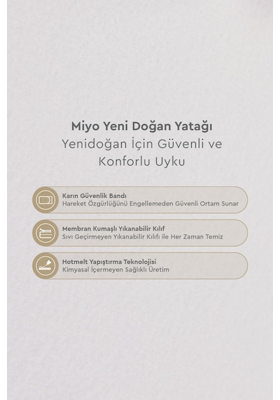 Yataş Miyo Yeni Doğan Bebek Yatağı