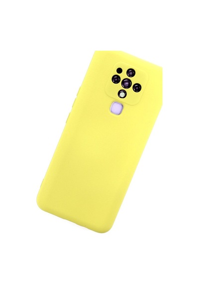 Camon 16 Kılıf Nano İçi Kadife Silikon - Sarı Bz8683140313043