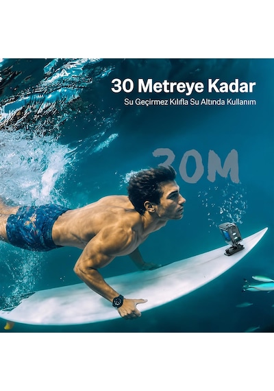 Bix Edge 720p Hd 5mp Su Geçirmez Aksiyon Kamerası Motosiklet Bisiklet Kask Ve Su Altı Kamerası Siyah