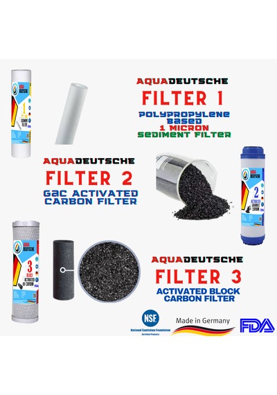 Açık Kasa 3ön Su Arıtma Cihazı Filtre Seti