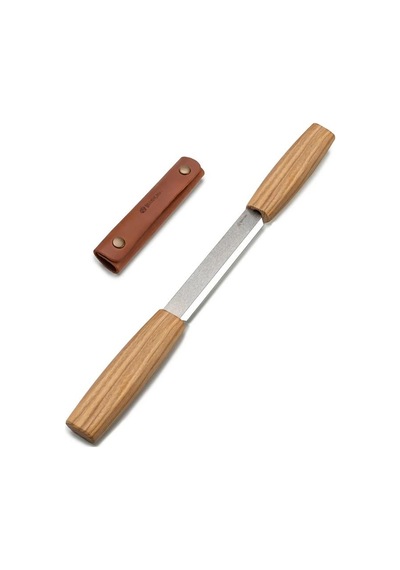 Beavercraft Dk2s Deri Kılıflı Soyma Bıçağı