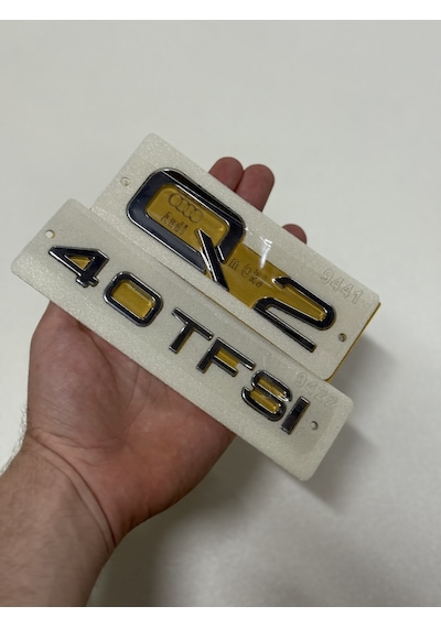 Q2 Ve 40 Tfsı Krom Bagaj Yazısı Seti 2 Li 3m 3d Abs Arma Logo