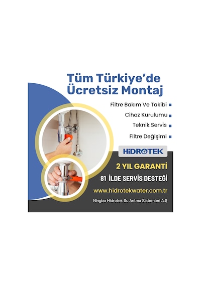 Hidrotek EA Water Ph 9 - B12 Alkali Mineral En Iyi Su Arıtma Cihazı - Pompalı