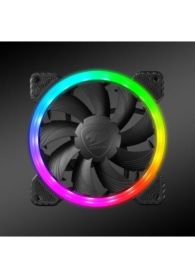 Cougar 120Mm Vortex Rgb Cf-V12Fb-Rgb Rgb Siyah 3-Lü Paket Kasa Fa