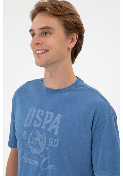 U.s. Polo Assn. Erkek İndigo Tişört 50300228-vr028 Indigo