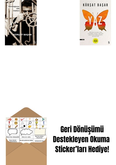 Konuştuğumuz Gibi Uzaklara + Yaz + Okuma Sticker'ları