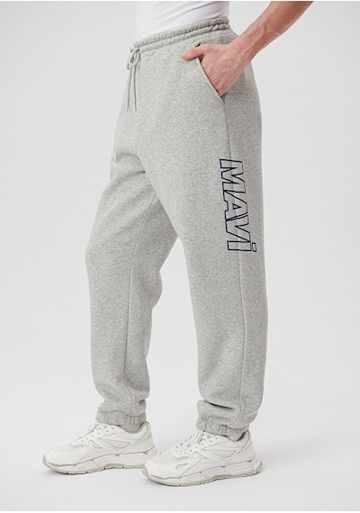 Mavi - Mavi Logo Baskılı Gri Eşofman Altı 0010208-80196 Gri