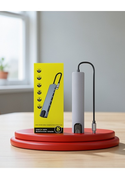 Usb-c Çoklu Port Hub, 4k Hdmı Gigabit Ethernet Çıkışlı 0