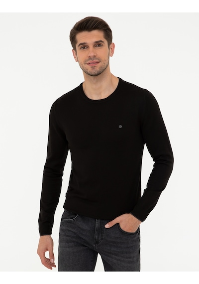 Pierre Cardin Erkek Siyah Triko Kazak 50248582-vr046 Siyah