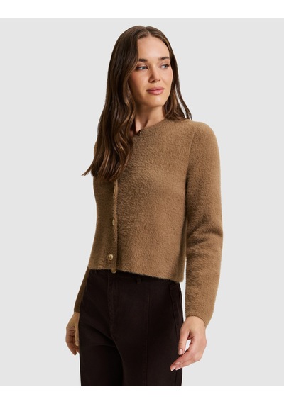 Pierre Cardin Kahverengi Crop Top Triko Hırka 50331252 Vr271 Çok Renkli