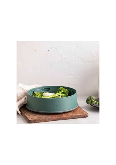 Greenpan Steamy Buharda Pişirici 24 Cm Yeşil