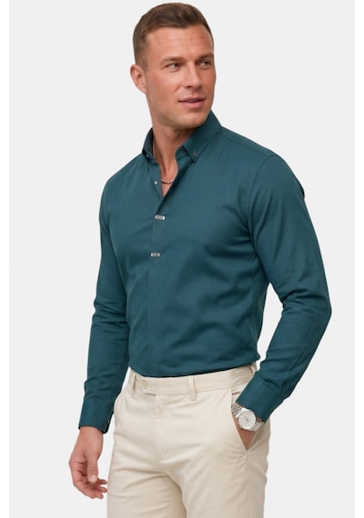 Deep Sea Deepsea Yeşil Slim Fit Likralı Kolay Ütülenebilir Gizli Düğmeli Erkek Gömlek 2602614 Deep Sea Deepsea Yeşil Slim Fit Likralı Kolay Ütülenebilir Gizli Düğmeli Erkek Gömlek 2602614