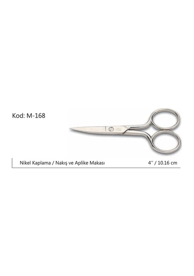 Hubrendy Kargo Europe Kalın Nakış Makası Süper Kalite No:4 10,16 Cm