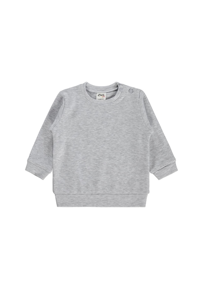 Civil Baby Düz Basic 6-18 Ay Sweatshirt - Gri Karmelanj