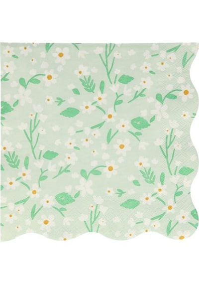 Meri Meri - Ditsy Floral Napkins - Çiçekli Peçeteler - L - 20'li