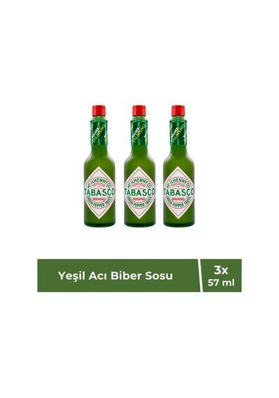 Tabasco Yeşil Acı Biber Sosu 57 Ml X 3 Adet
