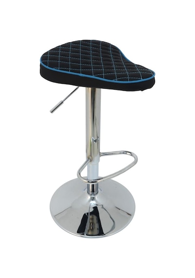 Mobilyakeyfi Boombar Bar Taburesi - Mavi Deri - 9538S0119
