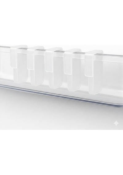 Lexroo Çok Amaçlı Buzdolabı Raf Ayırıcı 5 Li Set, Şeffaf Plastik Düzenleyici Aparat