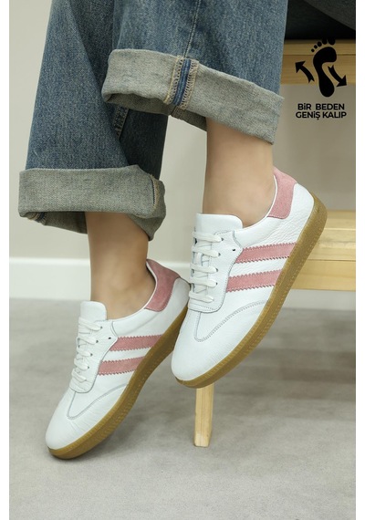 Fast Step Hakiki Deri Kadın Casual Ayakkabı 182za2324 Beyaz