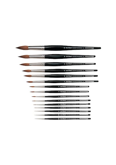 Round, Size 1 - Watercolour Series 36 Paint Brush, Round Russian Red Sable With Black, Size 1