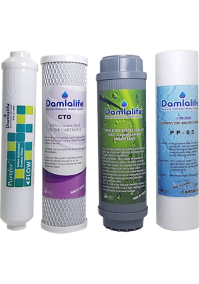 Damlalife 10''Housıng 4lü Su Arıtma Filtre Seti purefer filtreli